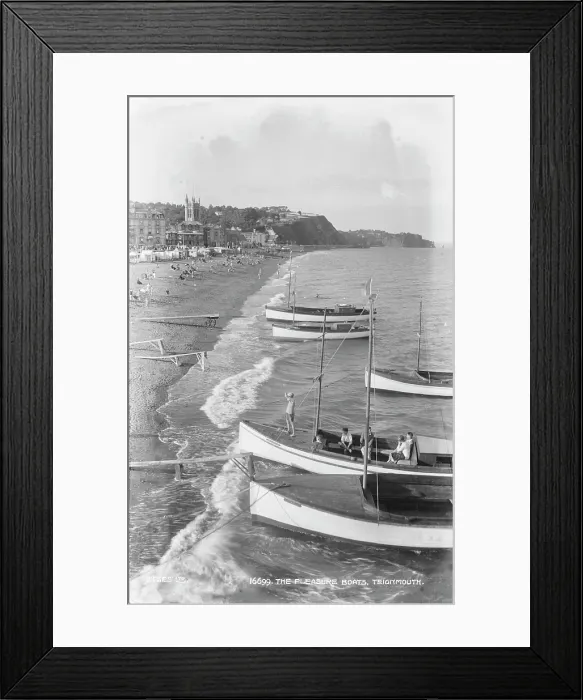 Framed Print : The Pleasure Boats, Teignmouth Framed Print : The Pleasure Boats, Teignmouth