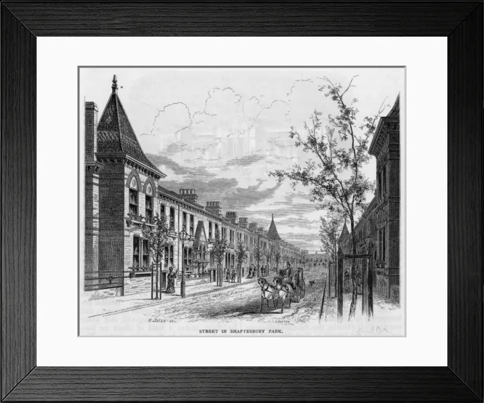 Framed Print : Shaftesbury Park Framed Print : Shaftesbury Park