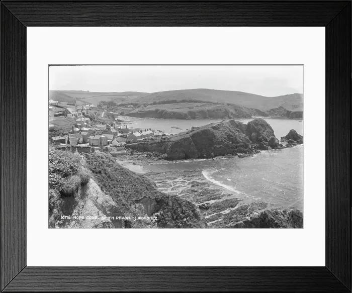 Framed Print : Scenic View of Hope Cove Framed Print : Scenic View of Hope Cove