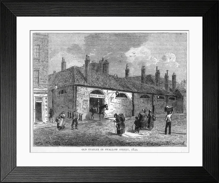 Framed Print : Swallow Street Stables Framed Print : Swallow Street Stables