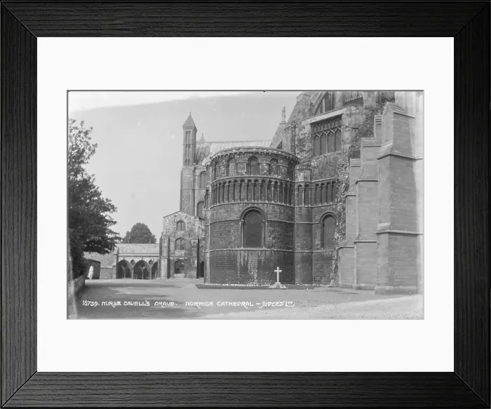 Framed Print : Nurse Cavell's Grave at Norwich Cathedral Framed Print : Nurse Cavell's Grave at Norwich Cathedral
