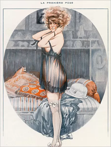 Lady in Underwear 1919