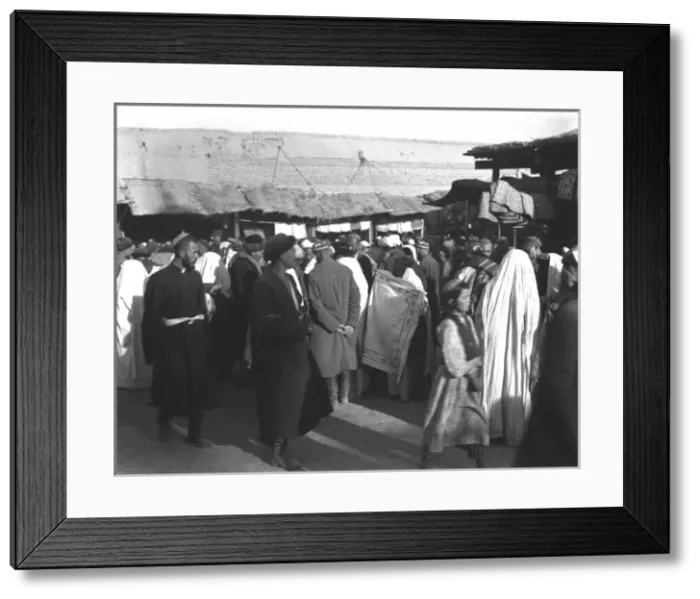 Framed Print : Scene in a Kashgar market, western China Framed Print : Scene in a Kashgar market, western China