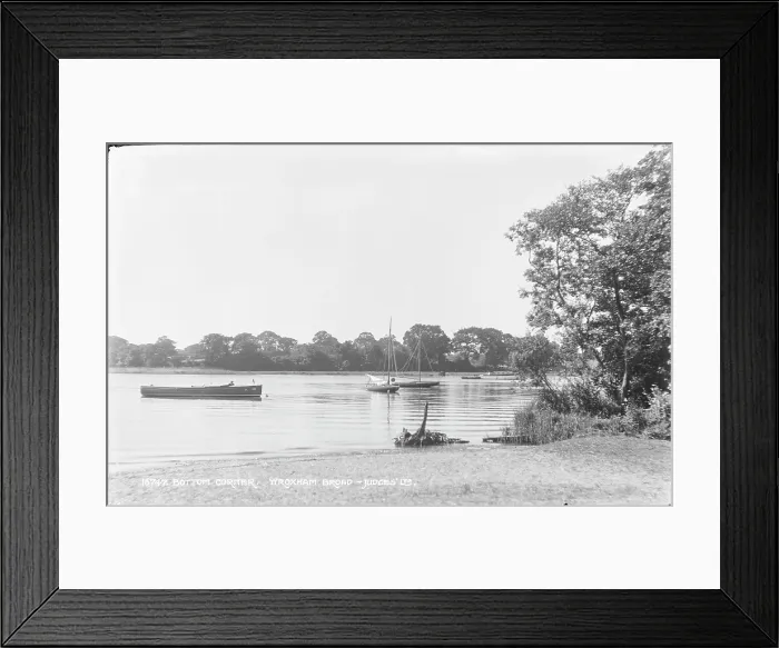 Framed Print : Boats on Wroxham Broad Framed Print : Boats on Wroxham Broad