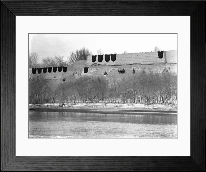 Framed Print : Riverside scene in Kashgar, western China Framed Print : Riverside scene in Kashgar, western China