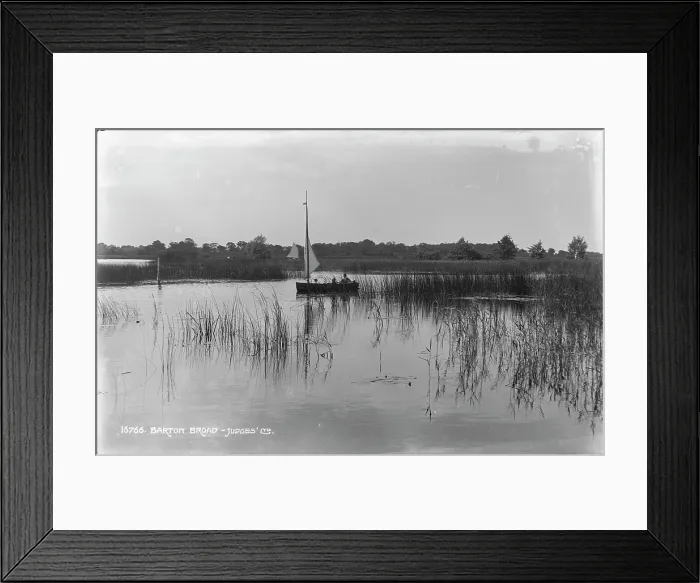 Framed Print : Sailing on Barton Broad Framed Print : Sailing on Barton Broad