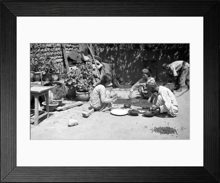Framed Print : People preparing food, Kashgar, western China Framed Print : People preparing food, Kashgar, western China