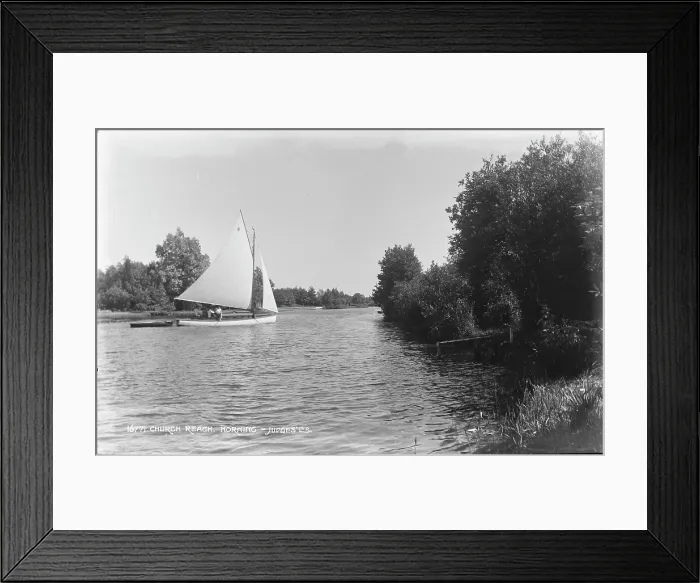 Framed Print : Sailing on Church Reach Framed Print : Sailing on Church Reach