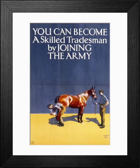 Framed Print : Army recruitment poster Framed Print : Army recruitment poster