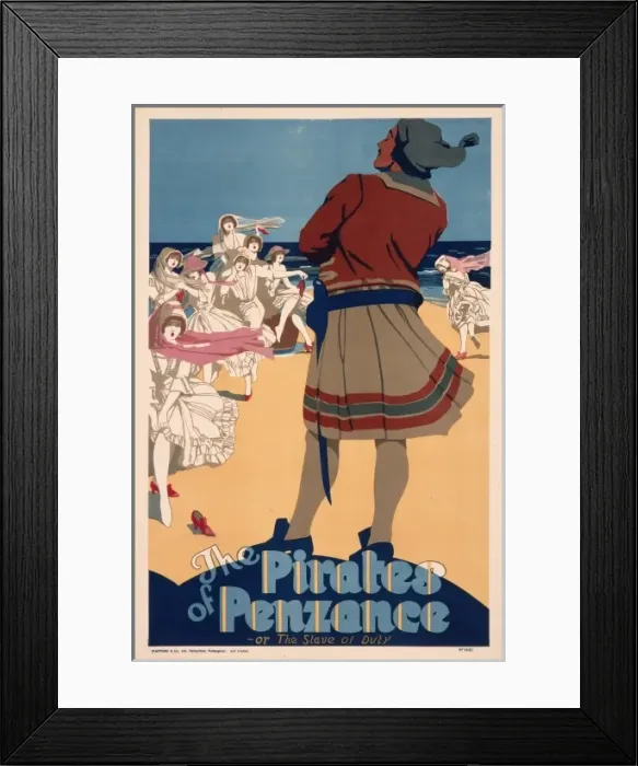 Framed Print : Poster advertising the Pirates of Penzance Framed Print : Poster advertising the Pirates of Penzance