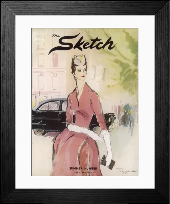 Framed Print : The Sketch front cover 1956 Framed Print : The Sketch front cover 1956