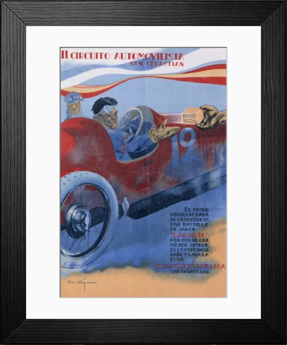 Framed Print : Motor Racing at San Sebastian, Spain Framed Print : Motor Racing at San Sebastian, Spain