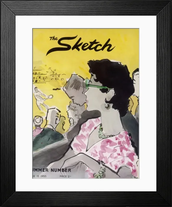 Framed Print : The Sketch front cover 1955 Framed Print : The Sketch front cover 1955