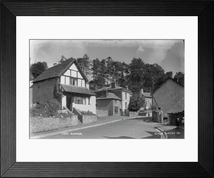 Framed Print : A Quiet Street in New Radnor