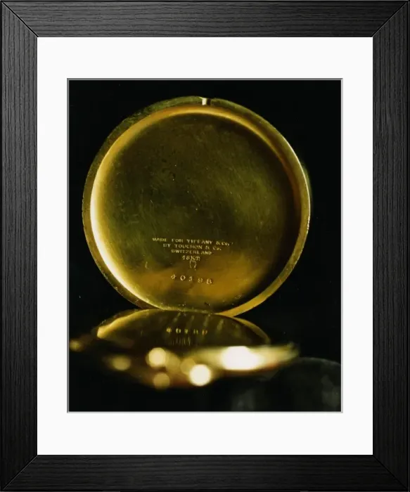 Framed Print : Captain Rostron watch inside cover Framed Print : Captain Rostron watch inside cover