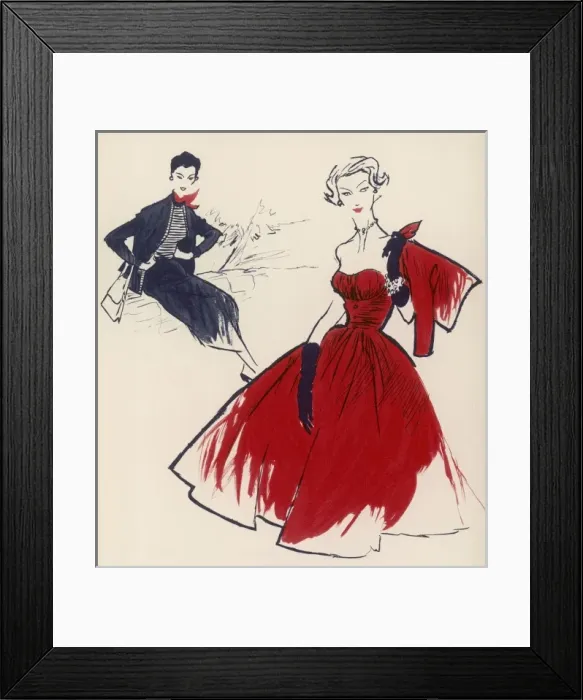 Framed Print : 1954 fashions Framed Print : 1954 fashions