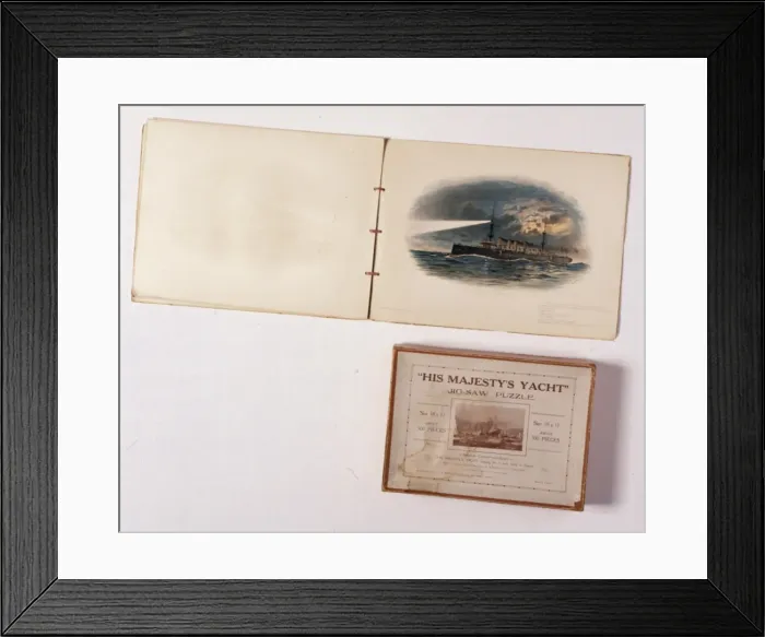 Framed Print : HMS Terrible and HM Yacht jigsaw puzzle Framed Print : HMS Terrible and HM Yacht jigsaw puzzle