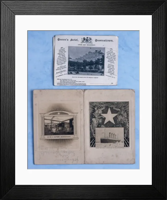 Framed Print : RMS Olympic, Queens Hotel Queenstown Framed Print : RMS Olympic, Queens Hotel Queenstown