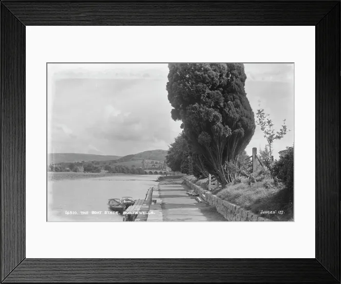 Framed Print : The Boat Stage, Builth Wells Framed Print : The Boat Stage, Builth Wells