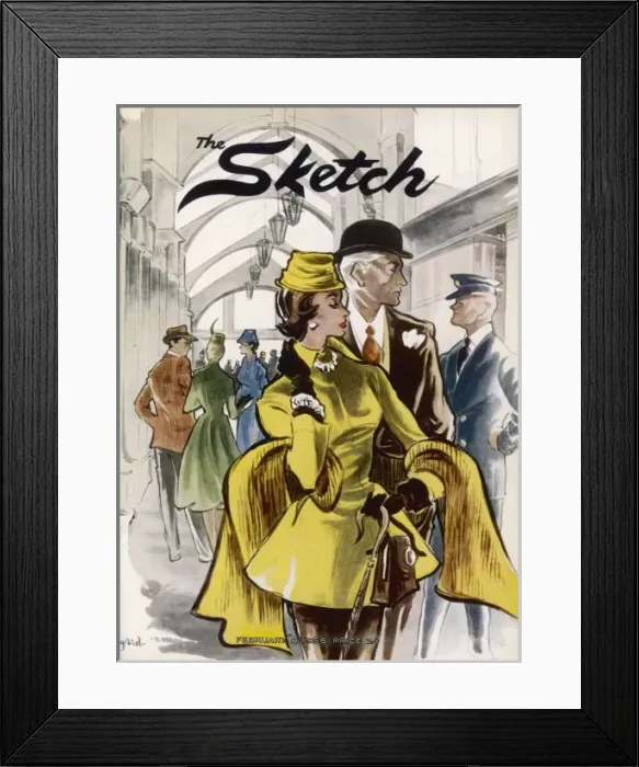 Framed Print : The Sketch front cover 1956 Framed Print : The Sketch front cover 1956