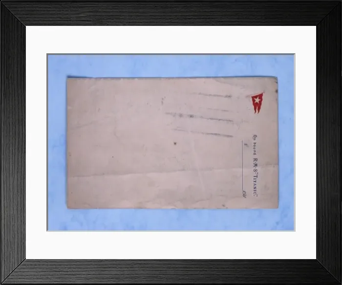 Framed Print : Letter headed paper from the Titanic Framed Print : Letter headed paper from the Titanic