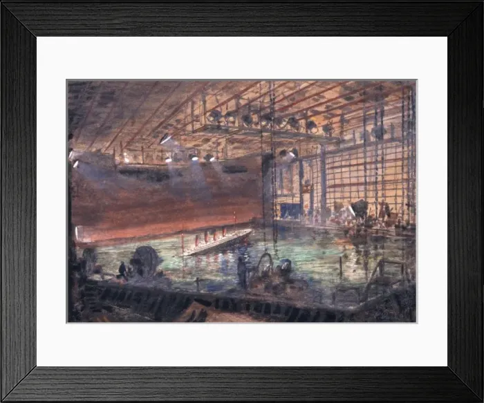 Framed Print : A Night to Remember, film studio scene Framed Print : A Night to Remember, film studio scene