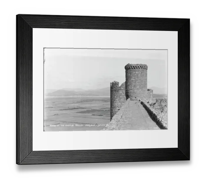Framed Print : On the Castle Walls, Harlech Framed Print : On the Castle Walls, Harlech