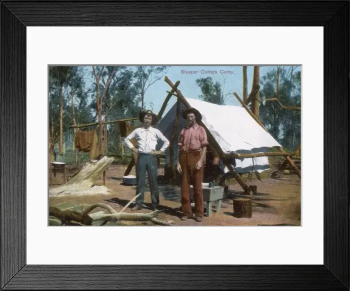 Framed Print : Sleeper Cutters Camp Framed Print : Sleeper Cutters Camp