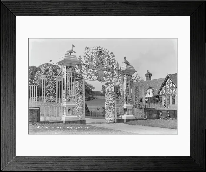 Framed Print : Castle Gates, Chirk Framed Print : Castle Gates, Chirk