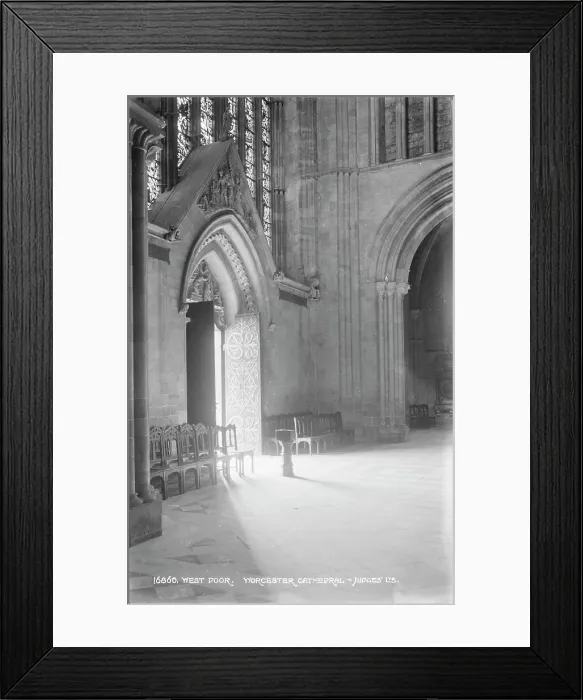 Framed Print : West Door of Worcester Cathedral Framed Print : West Door of Worcester Cathedral