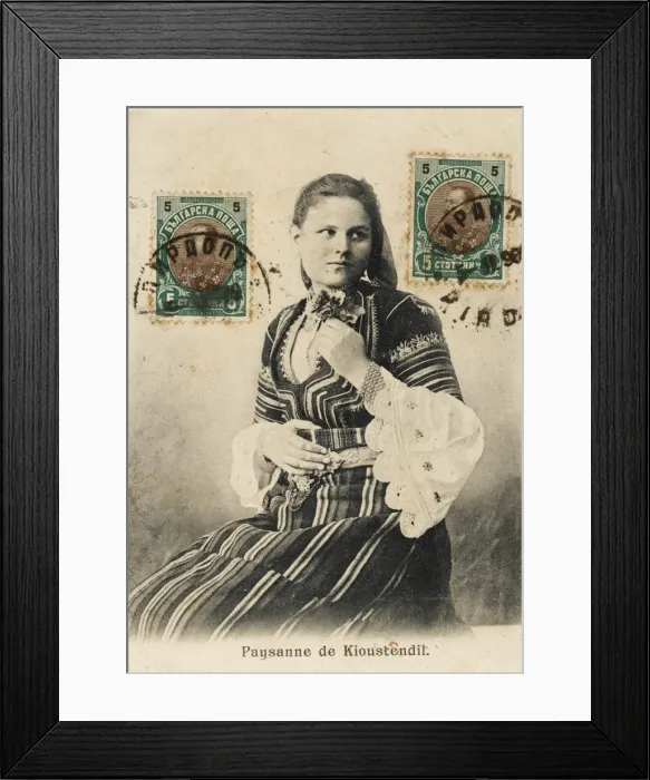 Framed Print : Bulgarian Beauty in National Costume Framed Print : Bulgarian Beauty in National Costume
