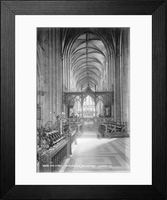 Framed Print : The Choir of Worcester Cathedral Framed Print : The Choir of Worcester Cathedral