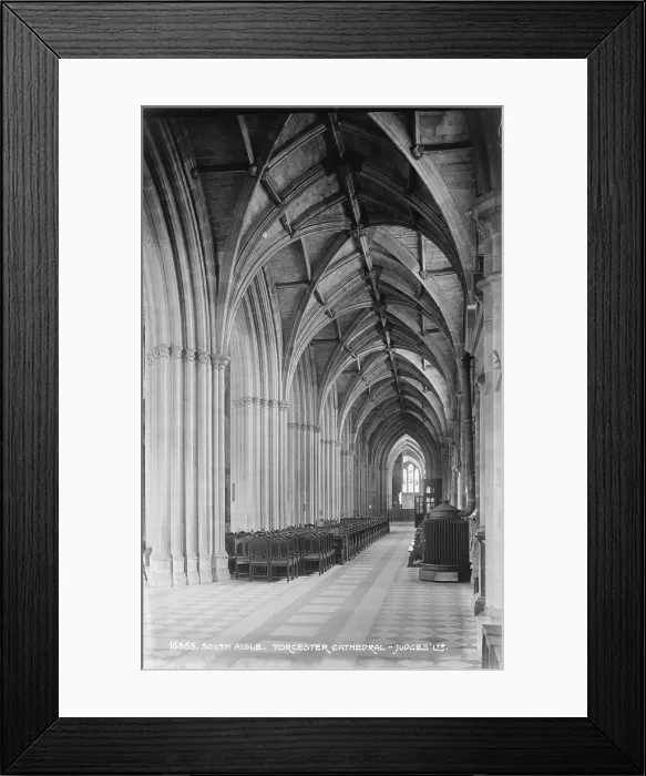 Framed Print : South Aisle of Worcester Cathedral Framed Print : South Aisle of Worcester Cathedral