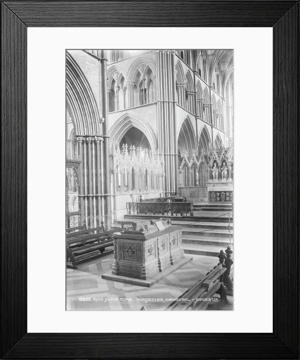 Framed Print : King John's Tomb in Worcester Cathedral Framed Print : King John's Tomb in Worcester Cathedral