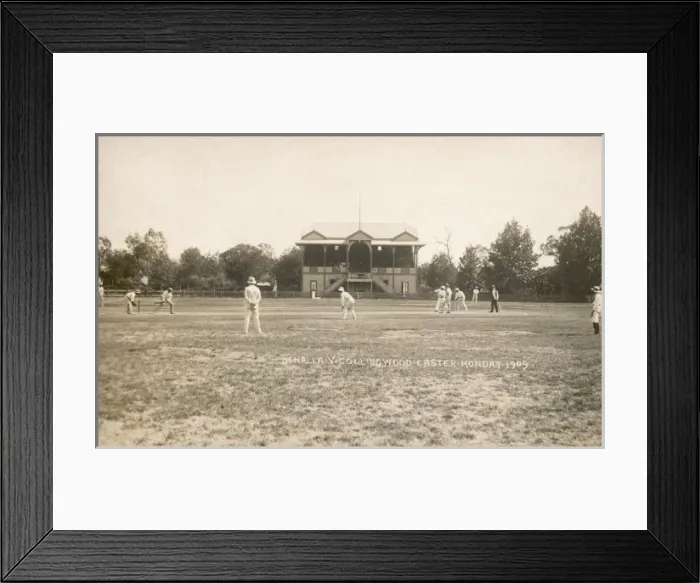 Framed Print : 1909 Cricket Match
