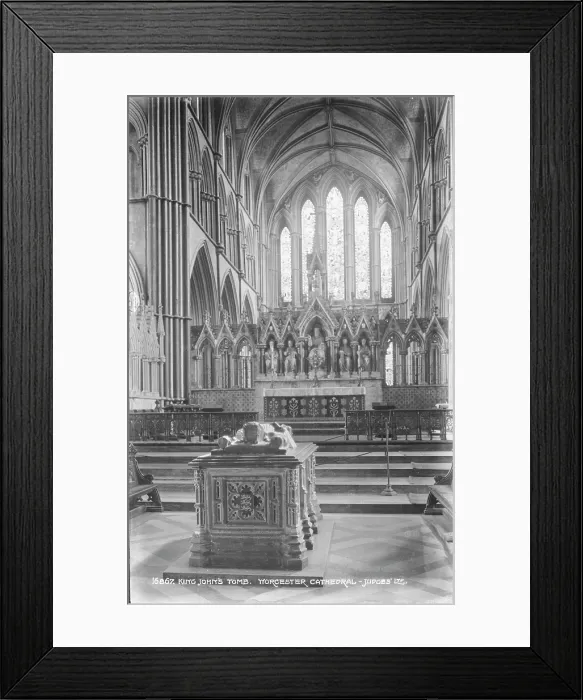 Framed Print : King John's Tomb at Worcester Cathedral Framed Print : King John's Tomb at Worcester Cathedral