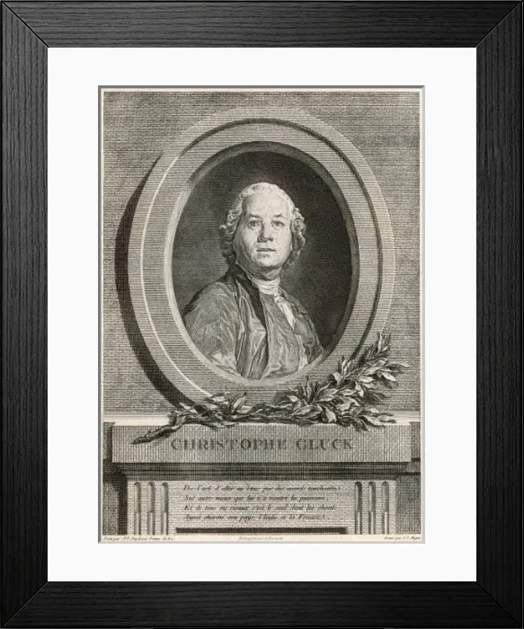 Framed Print : Gluck, Christoph Willibald Ritter von 1714 - 1787 Framed Print : Gluck, Christoph Willibald Ritter von 1714 - 1787