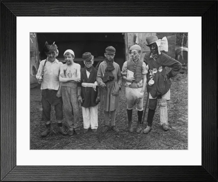Framed Print : Boys Club, fancy dress, circa 1930 Framed Print : Boys Club, fancy dress, circa 1930