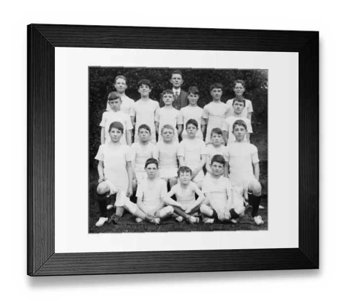 Framed Print : Maze Hill Boys Club gym class group photograph 1922 Framed Print : Maze Hill Boys Club gym class group photograph 1922