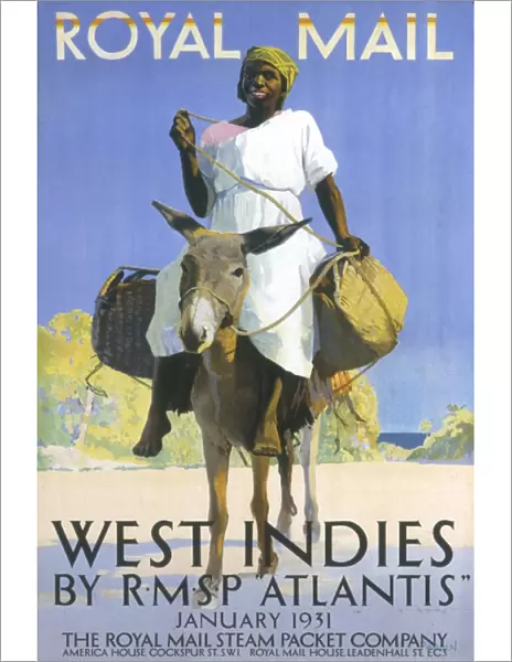 West Indies by Royal Mail Steam Packet Company poster