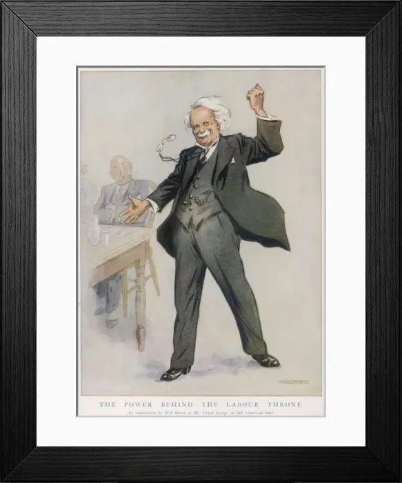Framed Print : Lloyd George in full oratorical blast Framed Print : Lloyd George in full oratorical blast