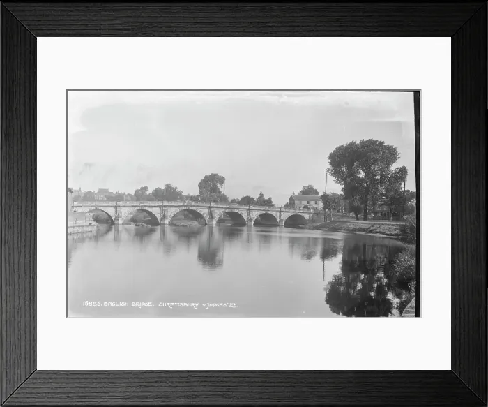 Framed Print : English Bridge in Shrewsbury Framed Print : English Bridge in Shrewsbury