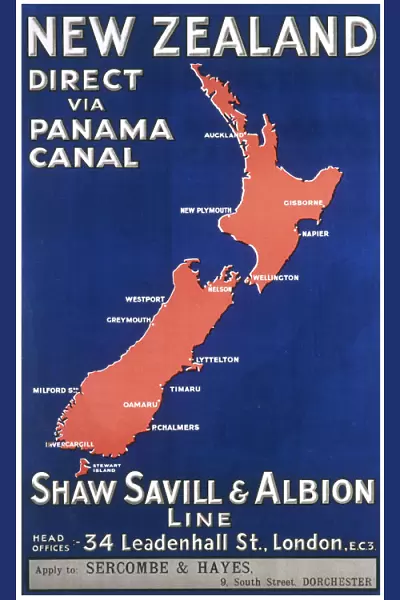 New Zealand travel poster