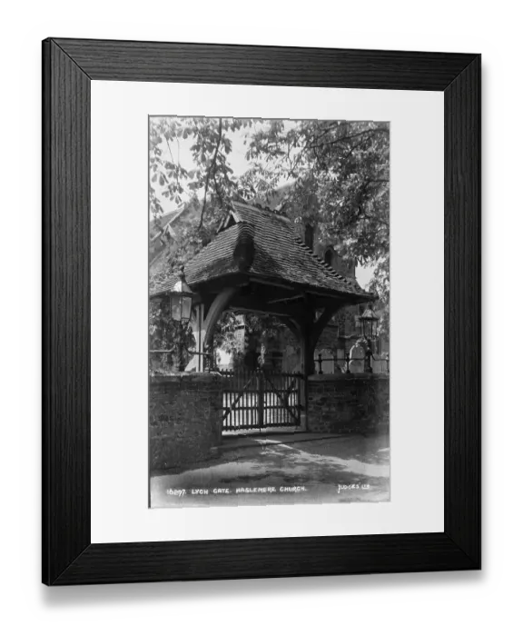 Framed Print : Lych Gate at Haslemere Church Framed Print : Lych Gate at Haslemere Church
