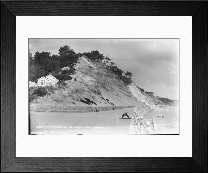 Framed Print : New Promenade at Canford Cliffs Framed Print : New Promenade at Canford Cliffs