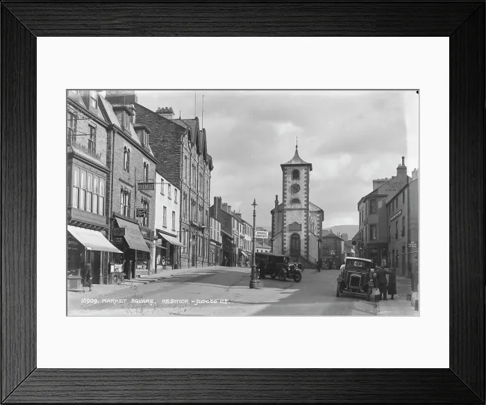 Framed Print : Market Square in Keswick Framed Print : Market Square in Keswick