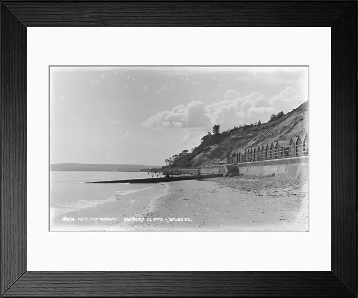 Framed Print : New Promenade at Canford Cliffs Framed Print : New Promenade at Canford Cliffs