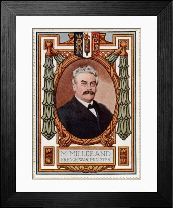 Framed Print : Alexandre Millerand / Stamp Framed Print : Alexandre Millerand / Stamp