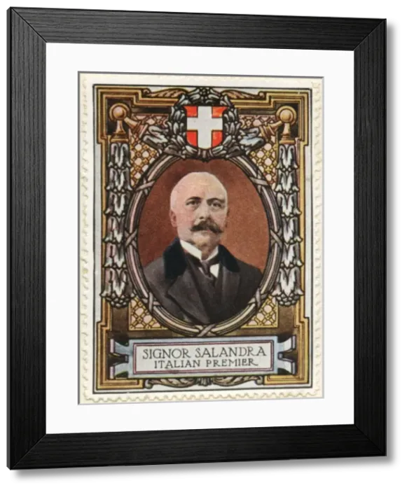 Framed Print : Antonio Salandra, Italian Premier / Stamp Framed Print : Antonio Salandra, Italian Premier / Stamp