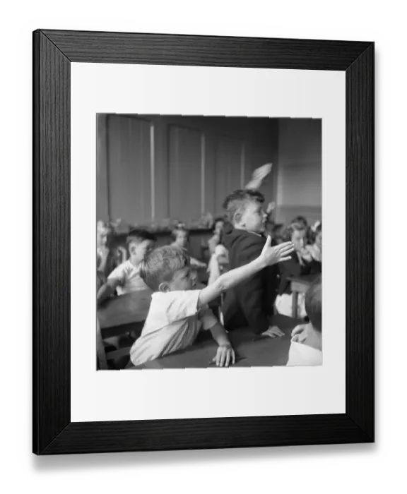 Framed Print : Classroom scene, 1955 Framed Print : Classroom scene, 1955